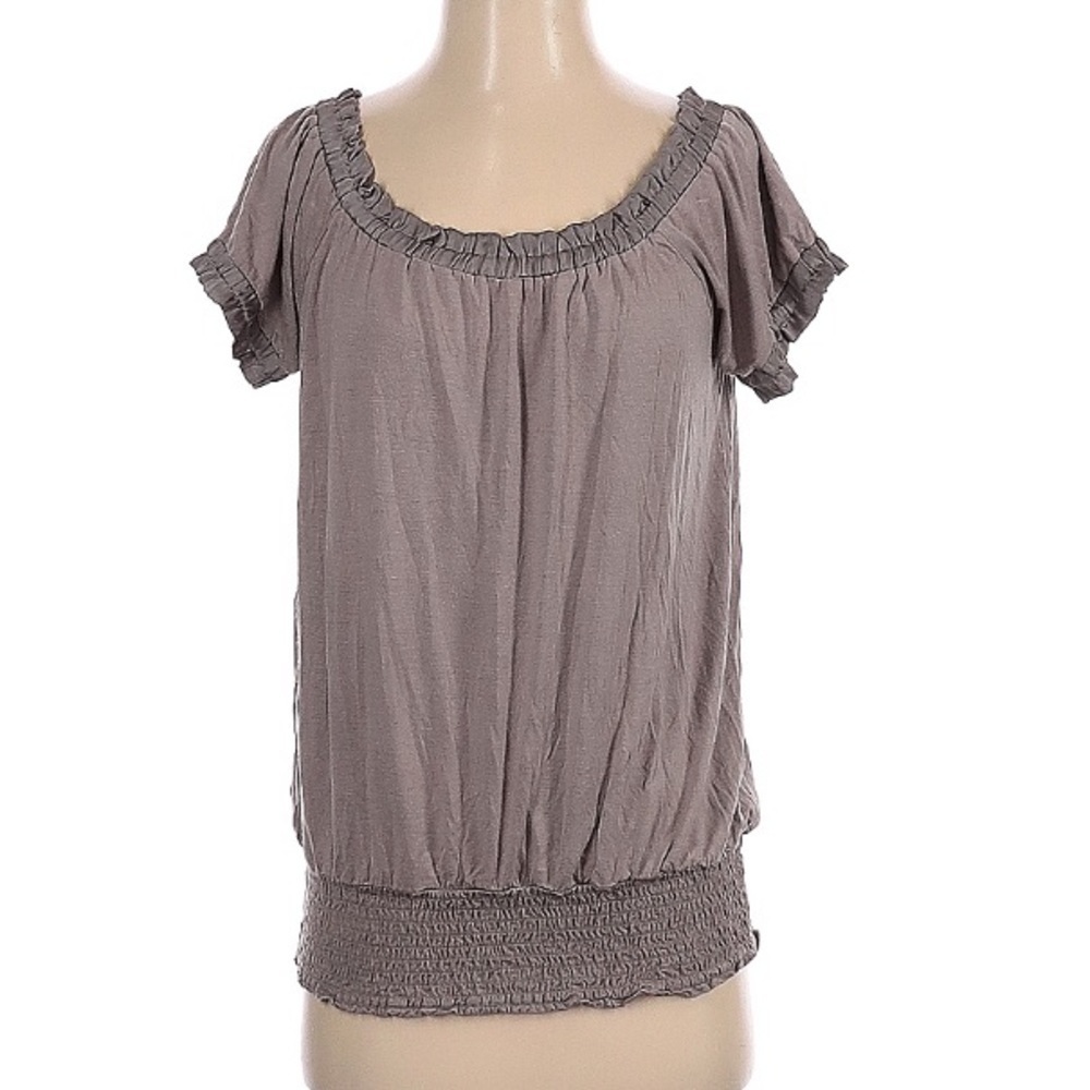 INC International Concepts women’s Small Short Sleeve Top taupe small